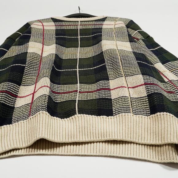 Vintage 80's Woods & Gray Knit Argyle Crewneck Sweater L - Picture 3 of 8